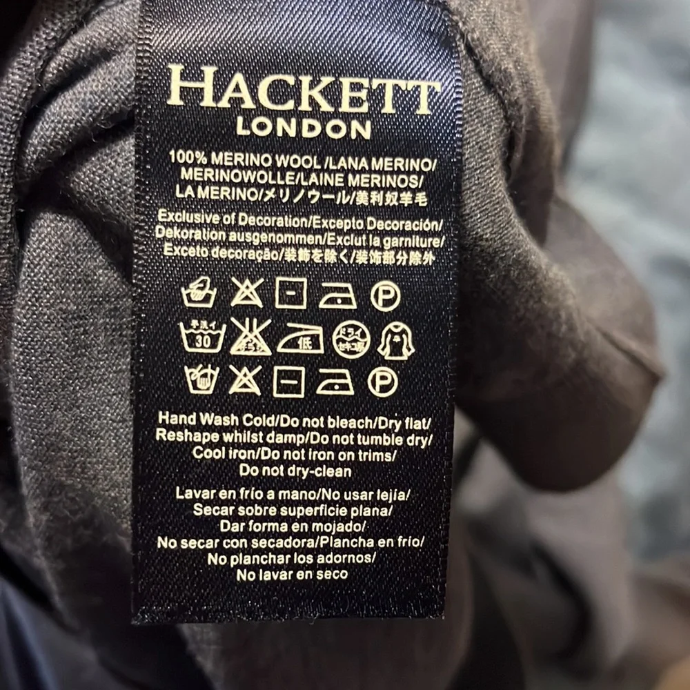 Hackett || wool cardigan sweater - Picture 4 of 4